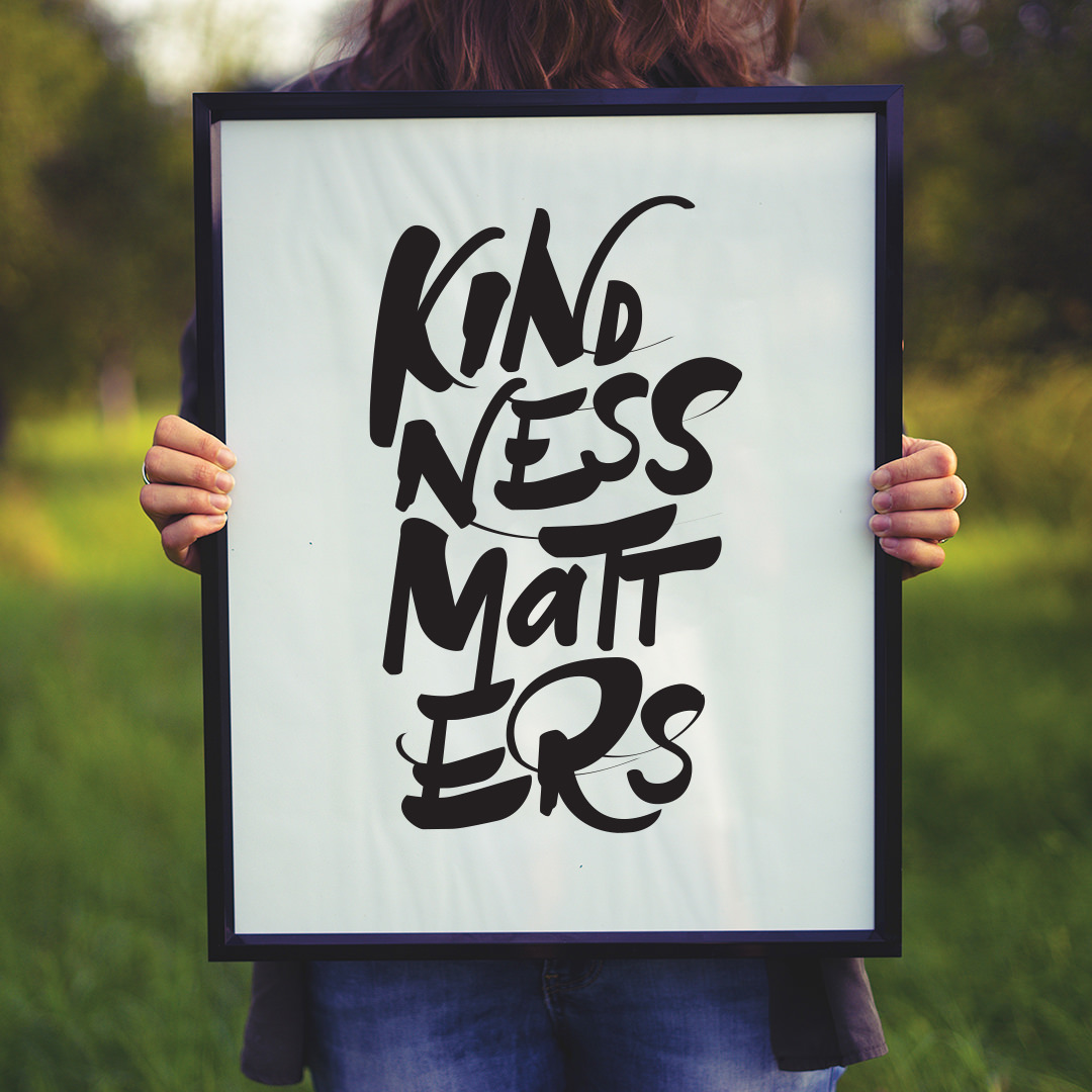 ‘Kindness Matters’ Hand Lettered Print